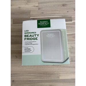 Mario Badescu LED Mirrored Beauty Skincare & Makeup Fridge Storage #7078-79